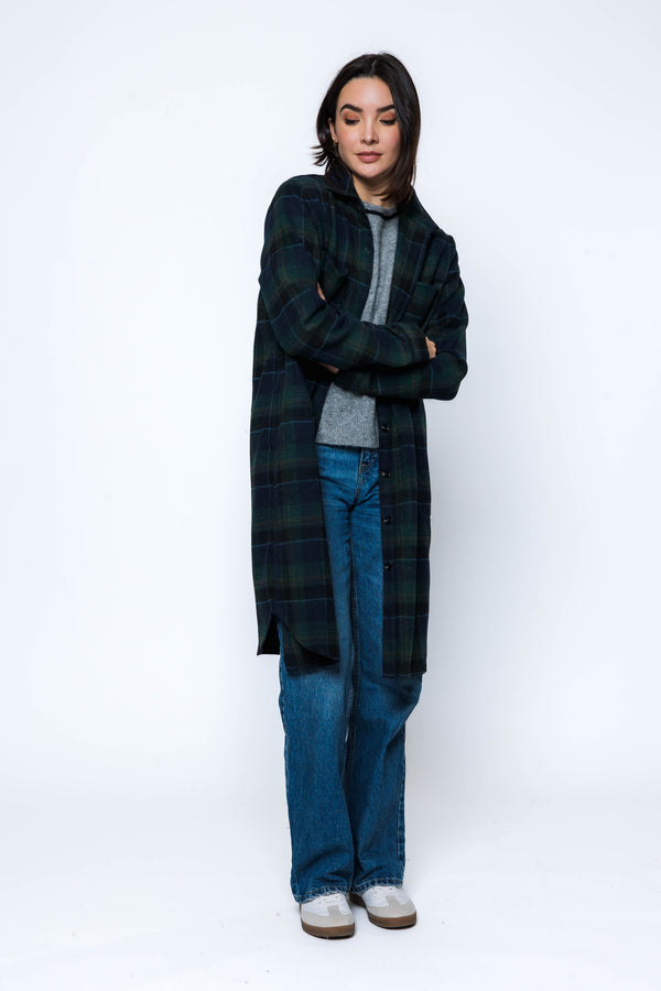 Mercer-Plaid Shirt Jacket