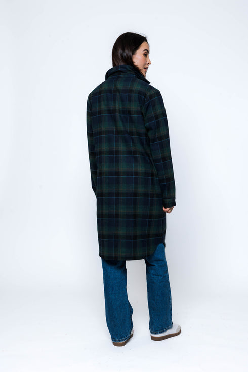 Mercer-Plaid Shirt Jacket