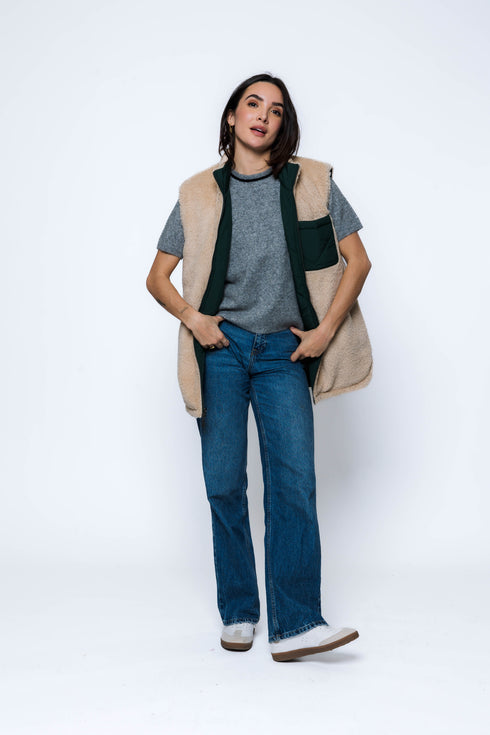 Julie-Sherpa Lined Vest