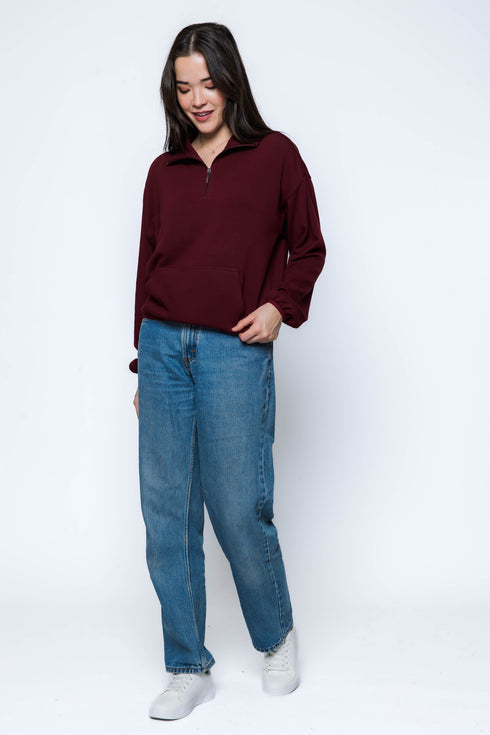 Everly-Luxe Fleece 1/2 Zip