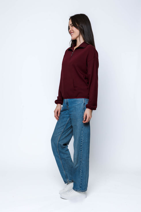 Everly-Luxe Fleece 1/2 Zip