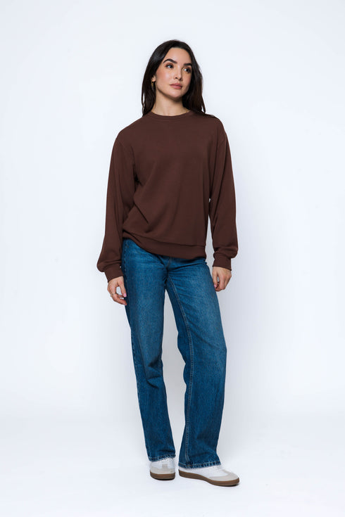 Jenna-Luxe Fleece Crew