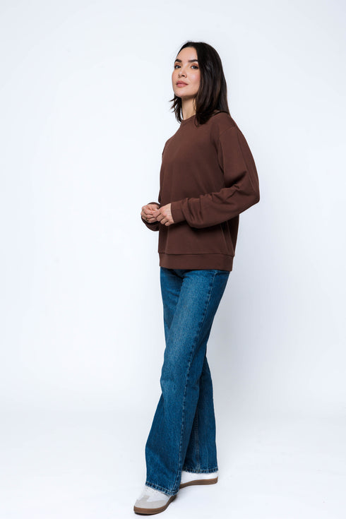 Jenna-Luxe Fleece Crew