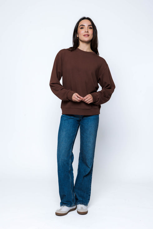 Jenna-Luxe Fleece Crew