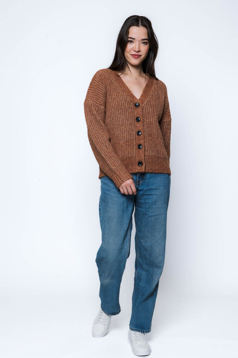 Paige-Rib Knit Cardi