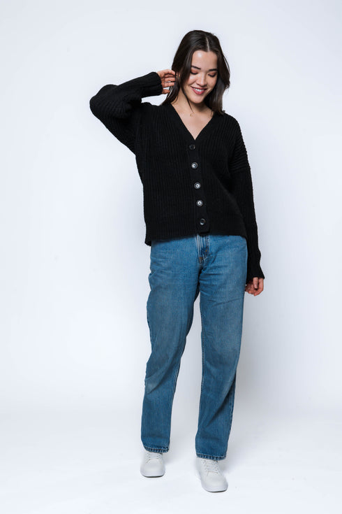 Paige-Rib Knit Cardi