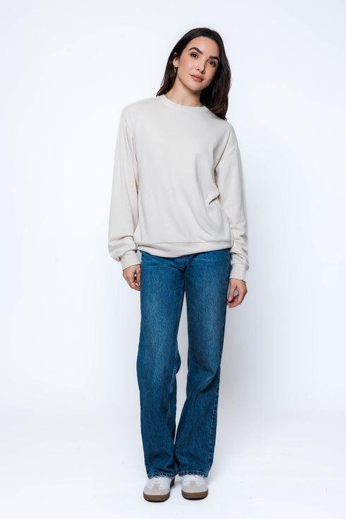 Jenna-Luxe Fleece Crew