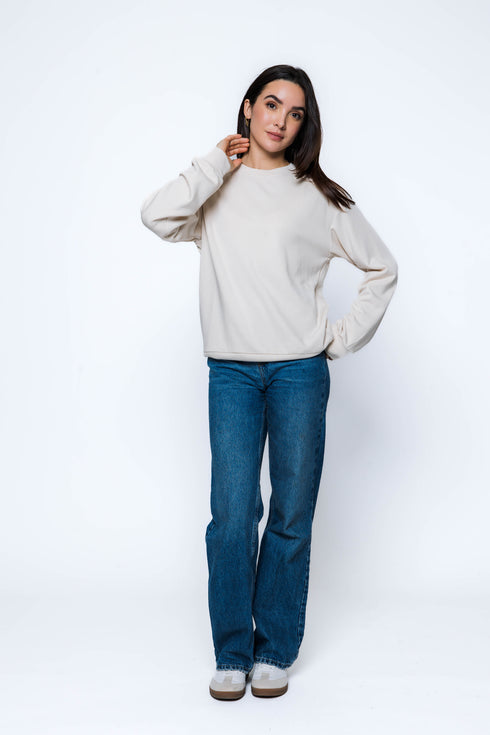 Jenna-Luxe Fleece Crew