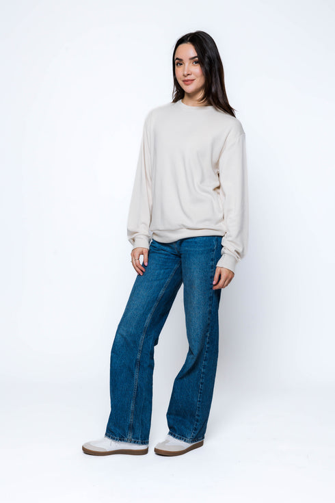 Jenna-Luxe Fleece Crew