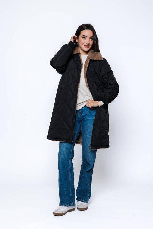 Sydney SAMPLE-Sherpa Lined Coat