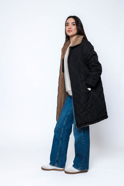 Sydney SAMPLE-Sherpa Lined Coat