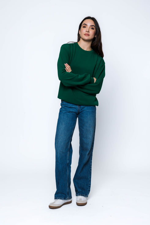 Jenna-Luxe Fleece Crew