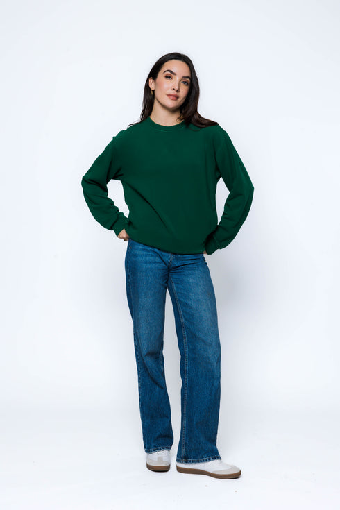 Jenna-Luxe Fleece Crew
