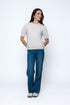 Bella-Luxe Fleece Half Sleeve Crew