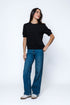 Bella-Luxe Fleece Half Sleeve Crew