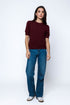 Bella-Luxe Fleece Half Sleeve Crew