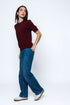 Bella-Luxe Fleece Half Sleeve Crew