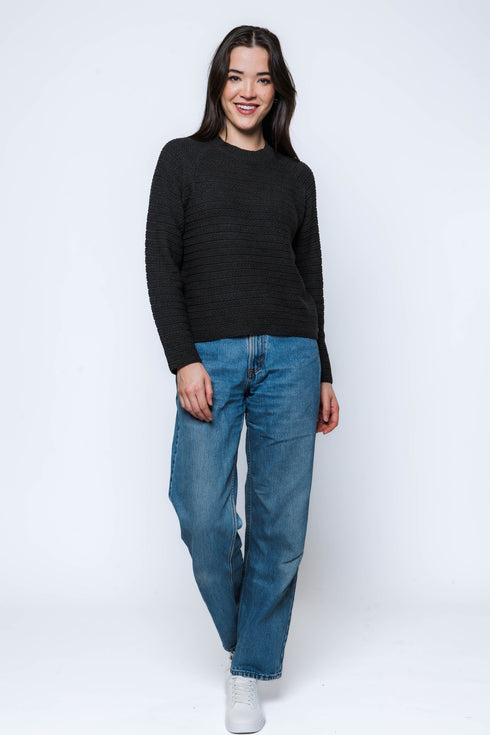 Taylor-Textured Stripe Crew