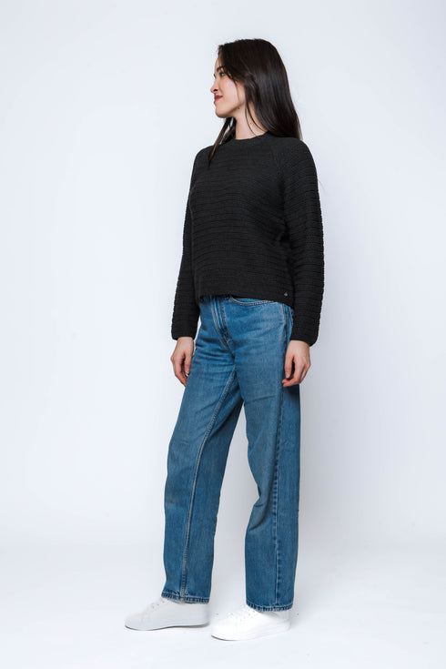 Taylor-Textured Stripe Crew