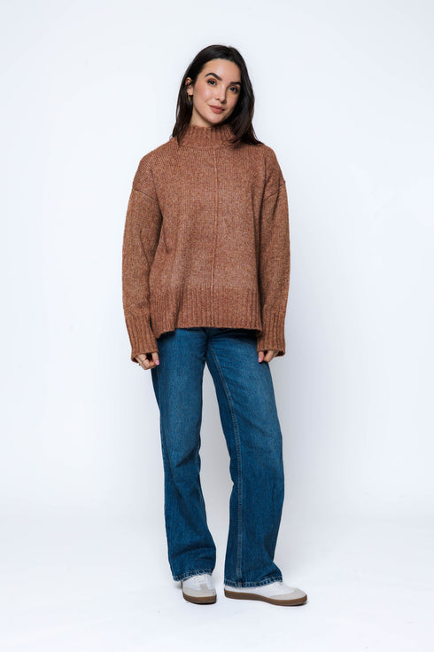 Sylvie-Mock Neck Sweater