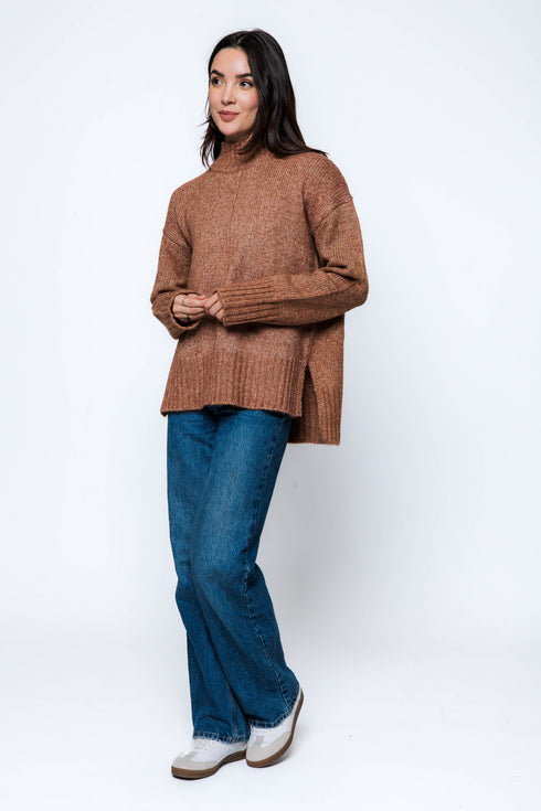 Sylvie-Mock Neck Sweater