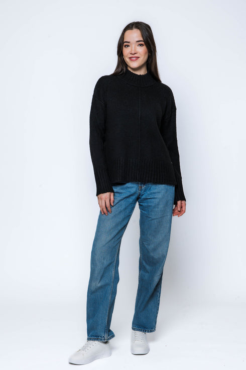 Sylvie-Mock Neck Sweater