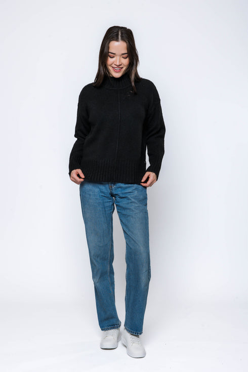 Sylvie-Mock Neck Sweater