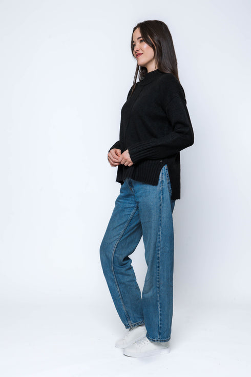 Sylvie-Mock Neck Sweater