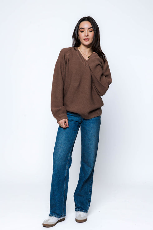 Leandra-Vee Neck Pullover