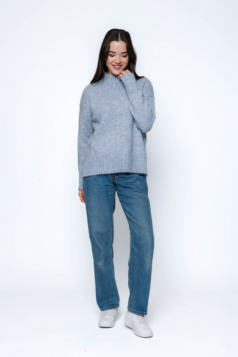 Sylvie-Mock Neck Sweater