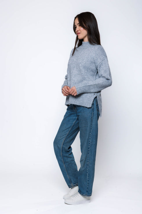 Sylvie-Mock Neck Sweater