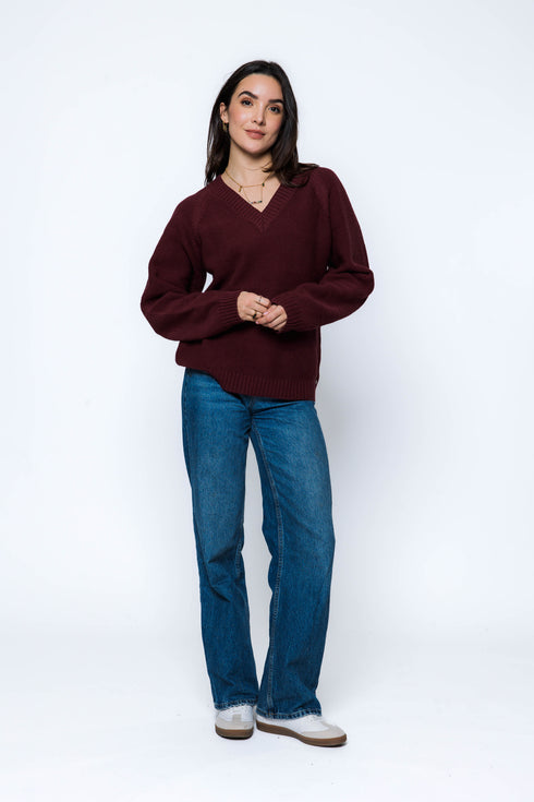 Leandra-Vee Neck Pullover