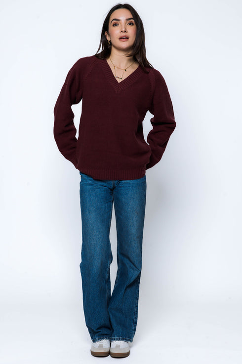 Leandra-Vee Neck Pullover