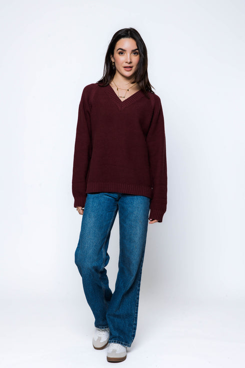 Leandra-Vee Neck Pullover