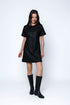 Shelly SAMPLE-Faux Leather Shift Dress