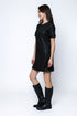 Shelly SAMPLE-Faux Leather Shift Dress