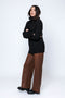 Cora-Faux Leather Wide Leg Pant