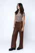 Cora-Faux Leather Wide Leg Pant