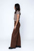 Cora-Faux Leather Wide Leg Pant