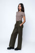 Cora-Faux Leather Wide Leg Pant