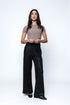 Cora-Faux Leather Wide Leg Pant