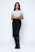 Erin SAMPLE-Faux Leather Midi Skirt