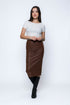 Erin SAMPLE-Faux Leather Midi Skirt