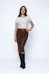 Erin SAMPLE-Faux Leather Midi Skirt