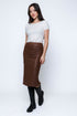 Erin SAMPLE-Faux Leather Midi Skirt