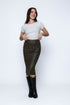 Erin SAMPLE-Faux Leather Midi Skirt