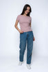 Sarah-Envelope Neck Tee