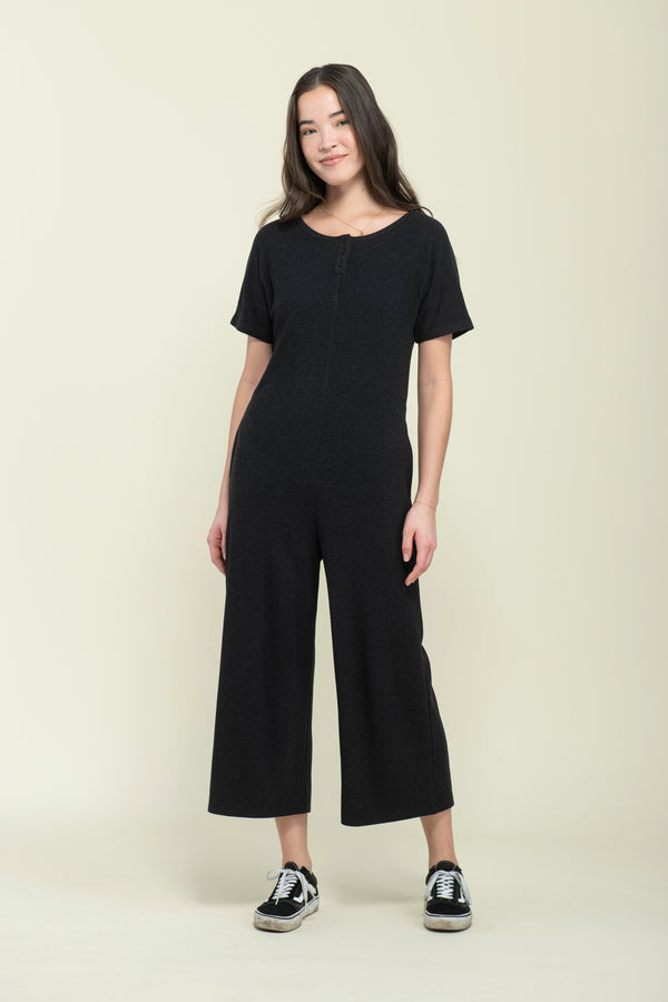 Jonie-Brushed Jersey Jumpsuit