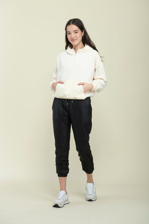 Quinn-Fleecy Half Zip Pullover