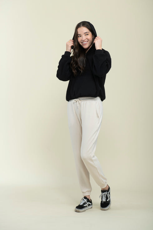 Quinn-Fleecy Half Zip Pullover